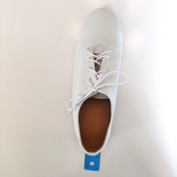 Japanese Style Women's White Leather Flat Shoes - Size 39 (7.5-8) - Picture 12 of 12